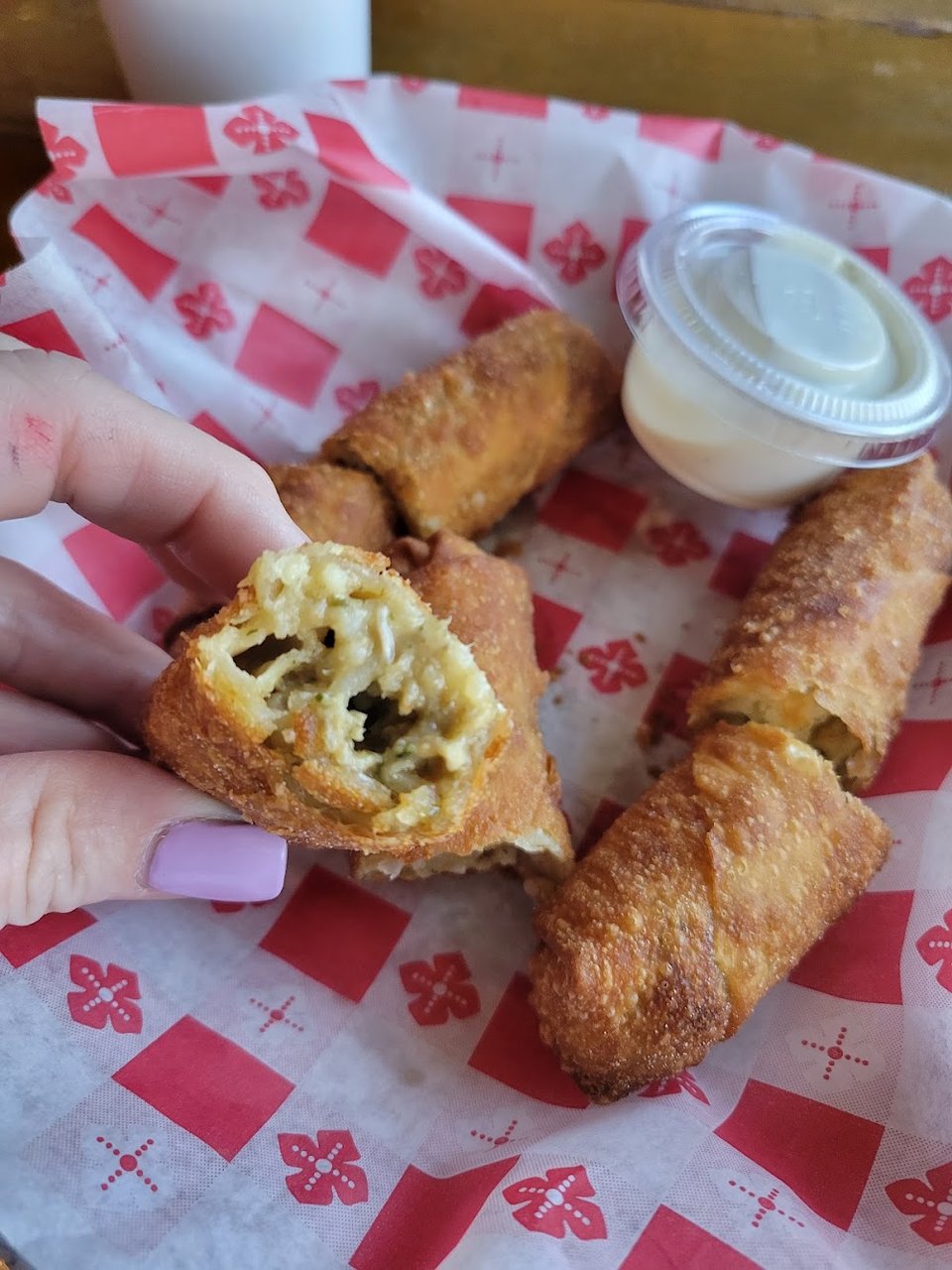 Boudin Egg Rolls